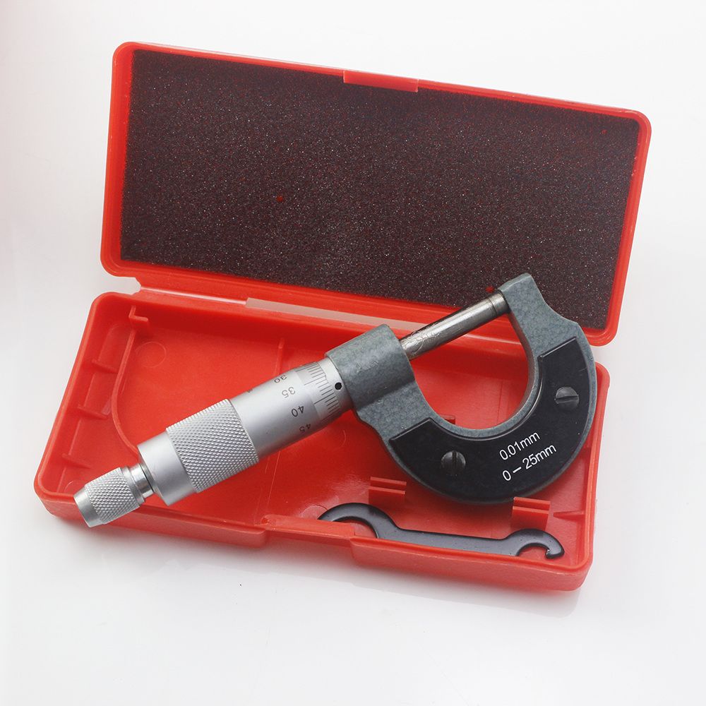 Buiten Spiral Micrometer 0-25 Mm/25-50 Mm/50-75 Mm/75-100 Mm Nauwkeurigheid 0.01 Mm Gauge Schuifmaat Meetinstrumenten