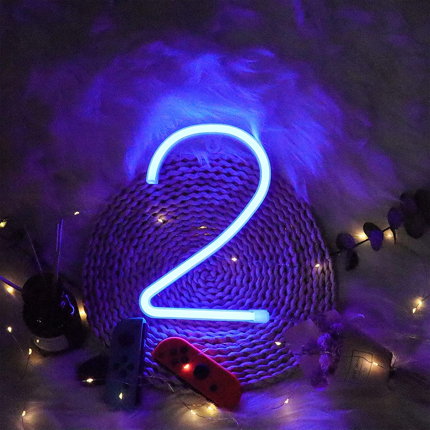LED Neon- Zahlen Licht USB Batterien Zeichen für Nacht Helle Lampe Heimat Zauberstab Dekor Geburtstag Hochzeit Party Weihnachten Zimmer Dekoration