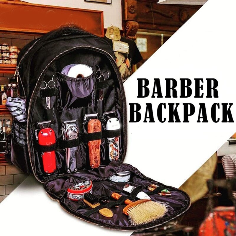 Barber taske til wahl barber styling værktøj tilbehør stor kapacitet opbevaring rygsæk rejse skulder taske