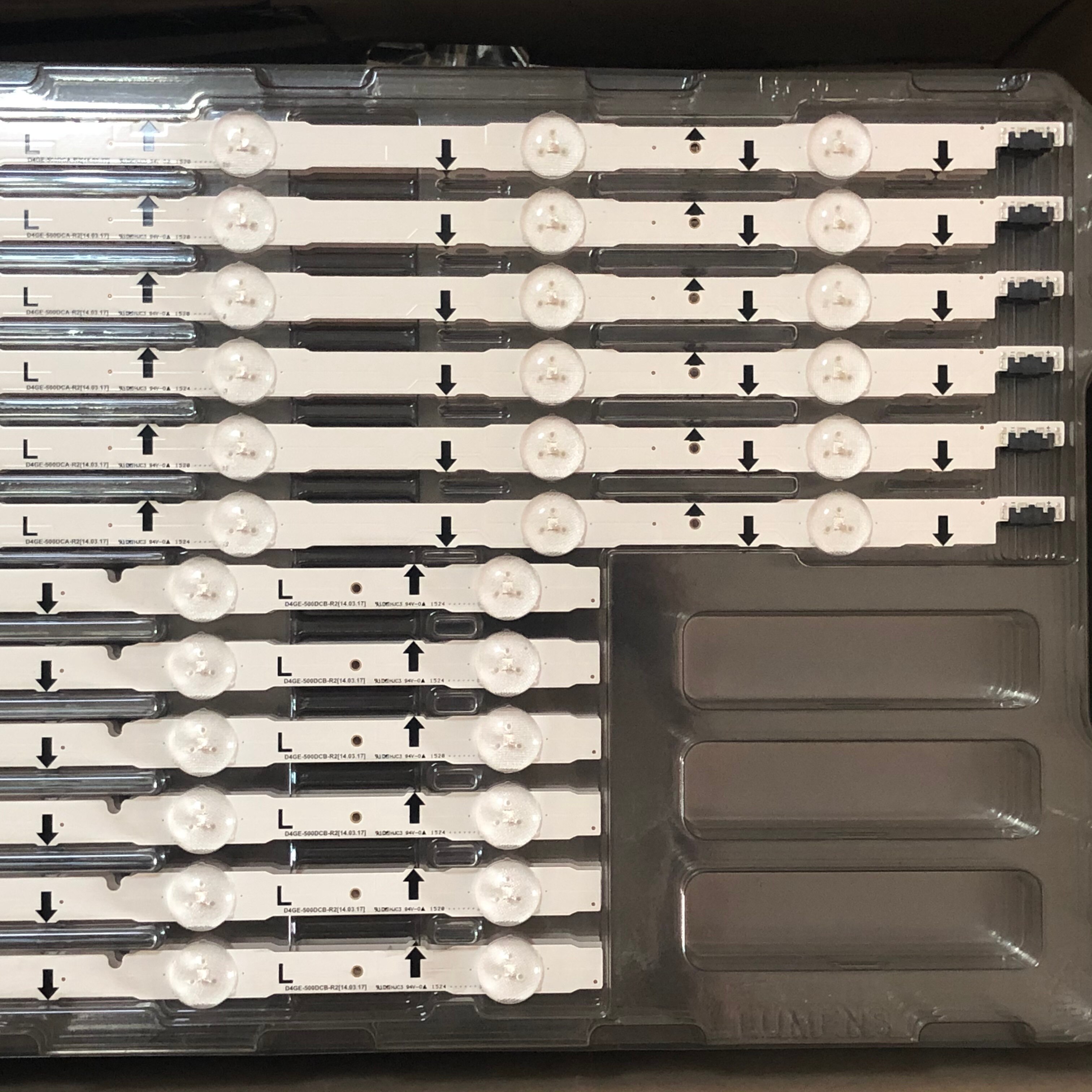 12 Stuks Led Backlight Strip Voor Samsung 50 "Tv D4GE-500DCA-R2 D4GE-500DCB-R2 UE50H6350 UN50J5500AF UE50H6200 UE50H5000 UE50H5030