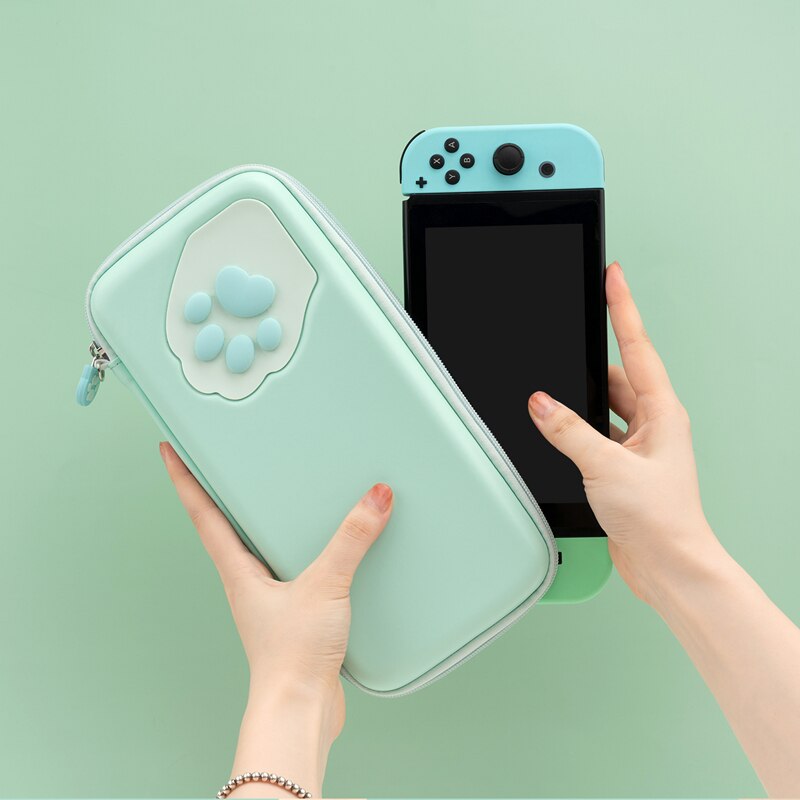 Cute Cat Paw Nintendo Switch Storage Bag NS Console Case Portable Storge Bag for Nintendo Switch/Switch Lite Game Accessoriaes