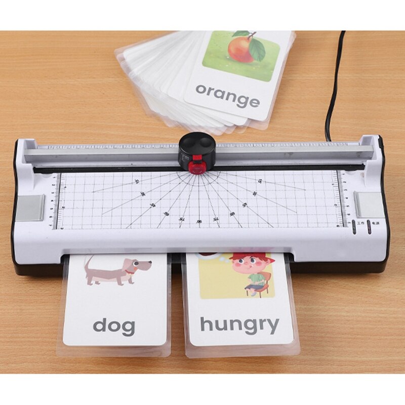 Multi-Function 3 in 1 Photo Laminator A4 Trimmer Machine Sealed Plastic Laminating Machine Cold Laminator EU Plug