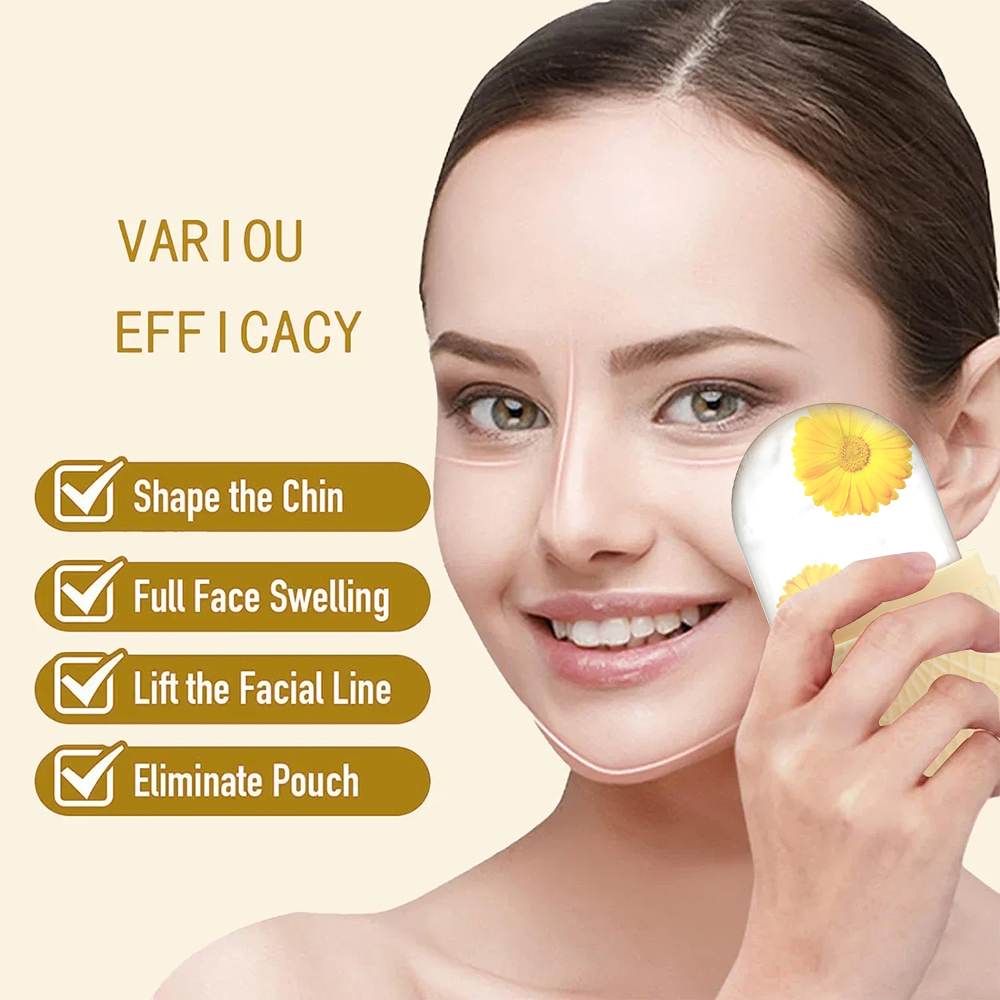 Rodillo de hielo para cara y ojos, molde de hielo de silicona, rodillo de hielo para enfriar y reafirmar la piel Facial, herramienta de cuidado Facial reutilizable a prueba de fugas