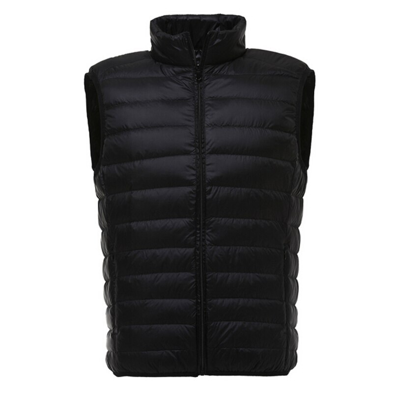 Vest Men Winter Duck Down Vest Mens Casual Sleeveless Jackets Ultralight 90% Vests Colete Masculino Men's Outwear Waistcoat