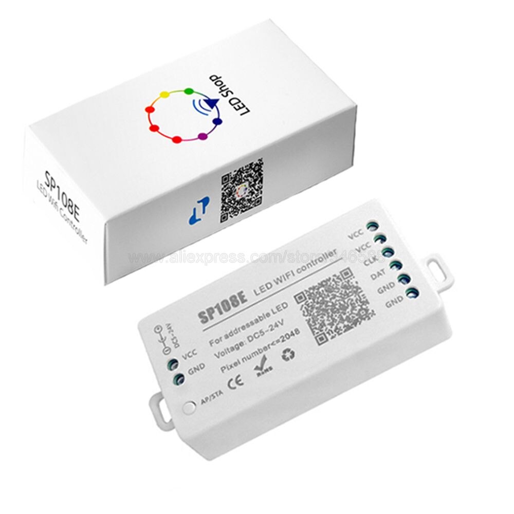 SP108E Magie Farbe Pixel LED Controller WS2812B WS2811 WS2813 LED Streifen Modul Smart App Drahtlose Steuerung iOS Android DC5-24V