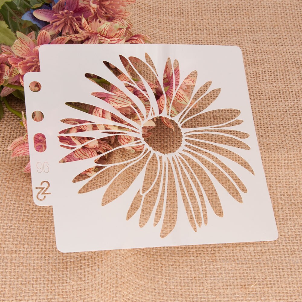 Bloemen Set Gelaagdheid Stencils Muur Schilderen Voor Diy Scrapbooking Kleuring Embossing Ambachten Album Papieren Kaart Template