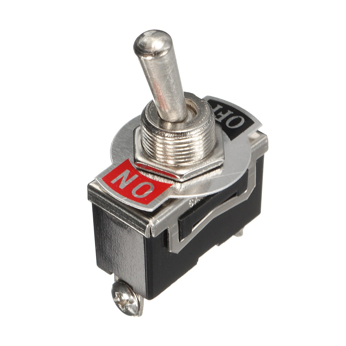 1PC 12V-24V Heavy On Off Mini Small 2 Terminal SPST Toggle Switch Miniature With Waterproof Cover Rocker Switch