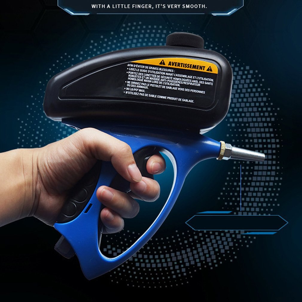 Verstelbare Zandstraalpistool 90psi Draagbare Zandstraalmachine Zandstraalmachine Zwaartekracht Kleine Handheld Pneumatische Straalpistool Tool