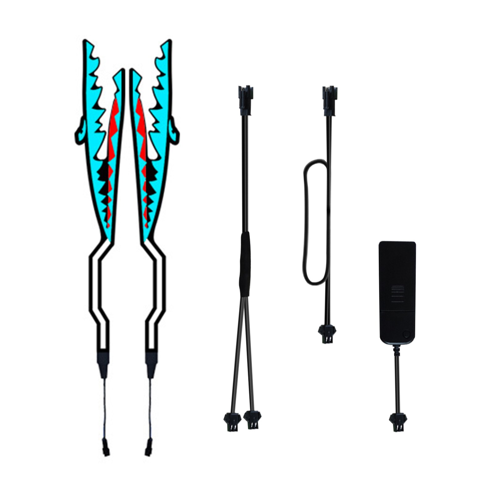 Led Easy Clean PVC Waterproof Light Strip Sticker Kit Night Riding Warning Motorcycle Helmet Flexible Bar Accessories Signal