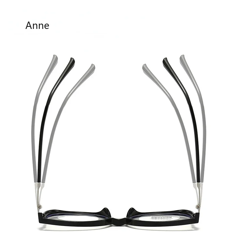 Anti-Blue Light Reading Glasses Women Large Frame Cat Eye Glitter Presbyopic Eyeglasses Men Optical Eyewear 0+400