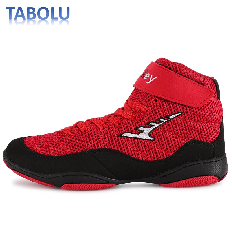 Men High Top Anti Skid Wrestling Shoes Women and Men Wrestling Boxing Shoes Competition Shoes Outdoor Breathable Sneakers Men