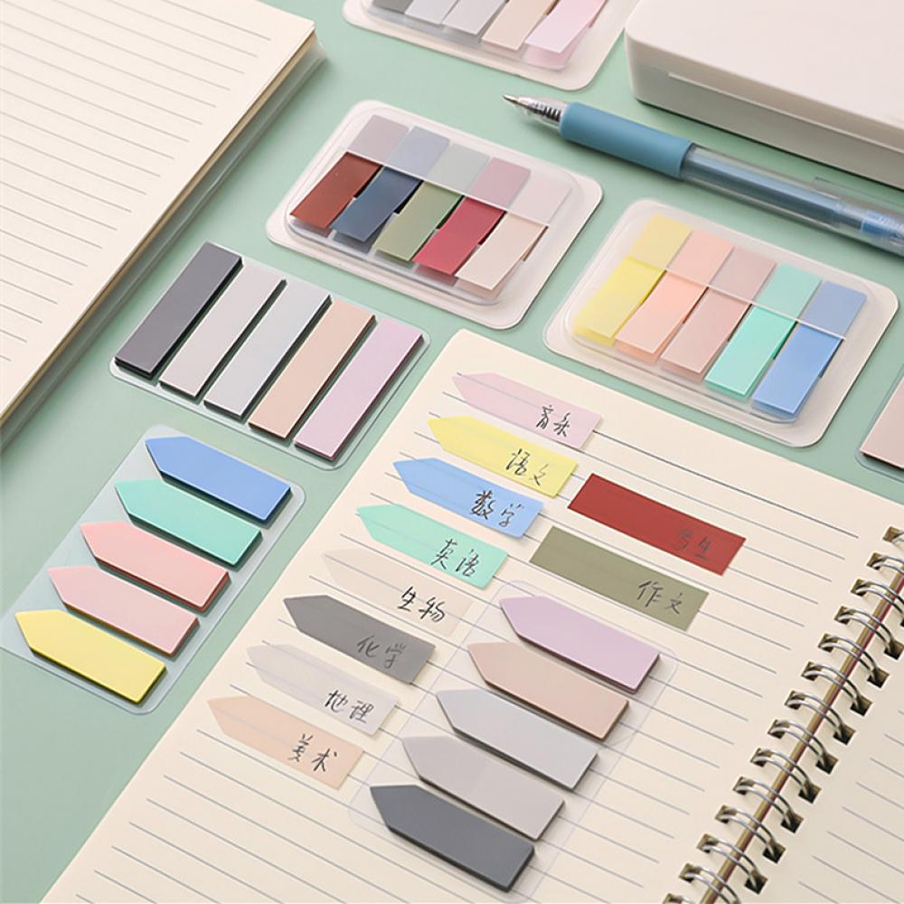 Convenient Wall Sticker Memo Self Adhesive Memo Pad Sticky Notes Bookmark Marker Memo Sticker Paper