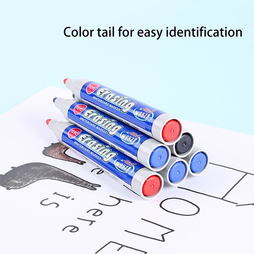Stylo magique de peinture à l&#39;eau pour tableau blanc, marqueur de couleur effaçable à base d&#39;eau, stylo noir effaçable à sec, jouet éducatif pour enfants, 10 pièces