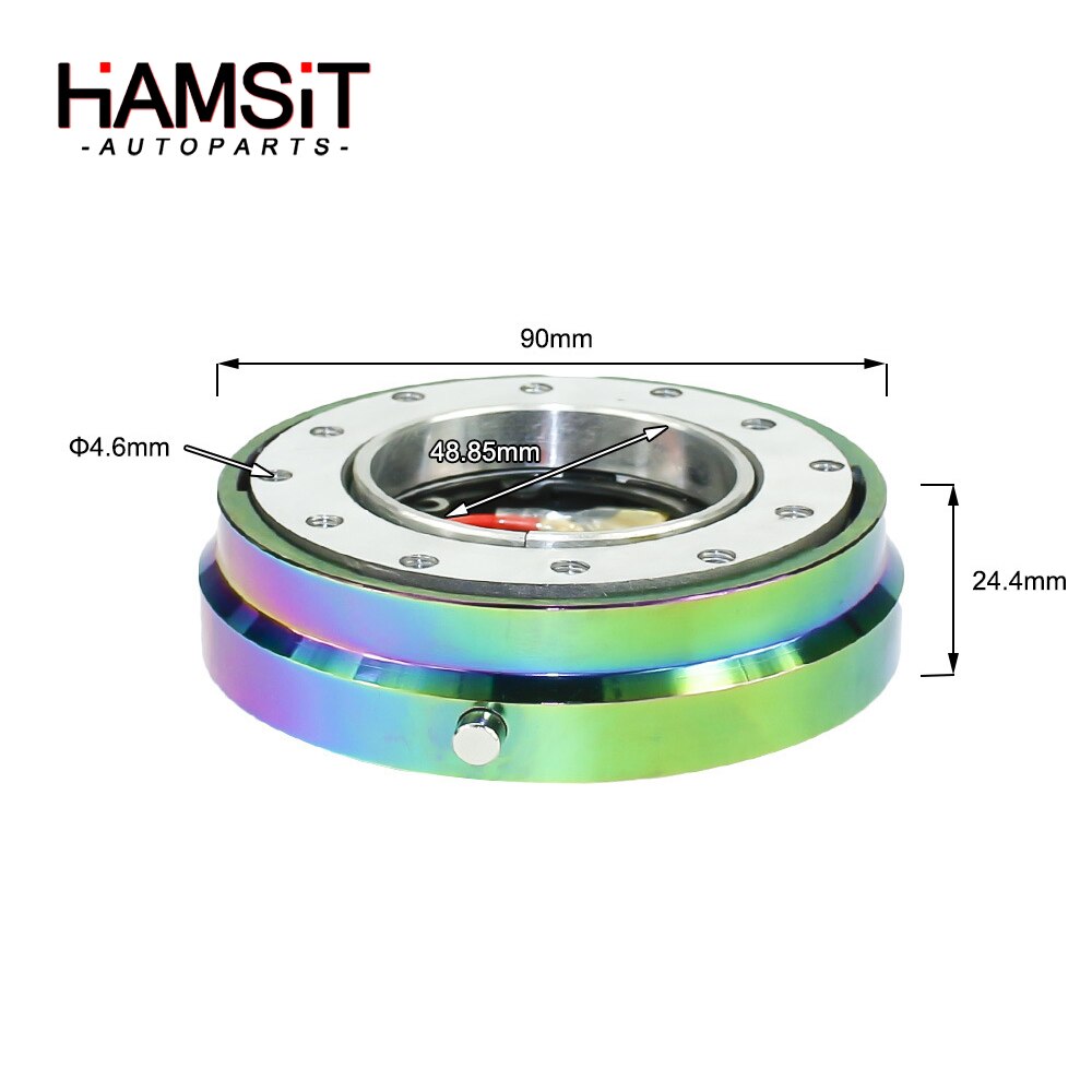 Hamsit Racing Modified Steering Wheel Thin Quick Release Device Kit 7 Color Accessories High-end Security anti-theft convenient