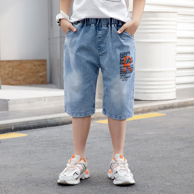 2022 New Summer Kids Baby Boys Jeans abbigliamento pantaloncini di Jeans pantaloni vita elastica pantaloni corti bambini ragazzo abbigliamento Casual 4-12Y