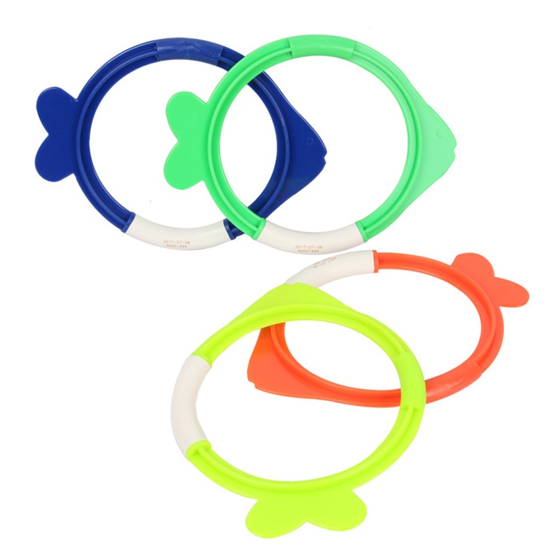 Zwembad Kids Kind Kinderen Jongen Dive Speelgoed Water Dive Ring Grijper Speelgoed Vis Vorm 4 In 1 Set Zomer aqua Spel Outdoor