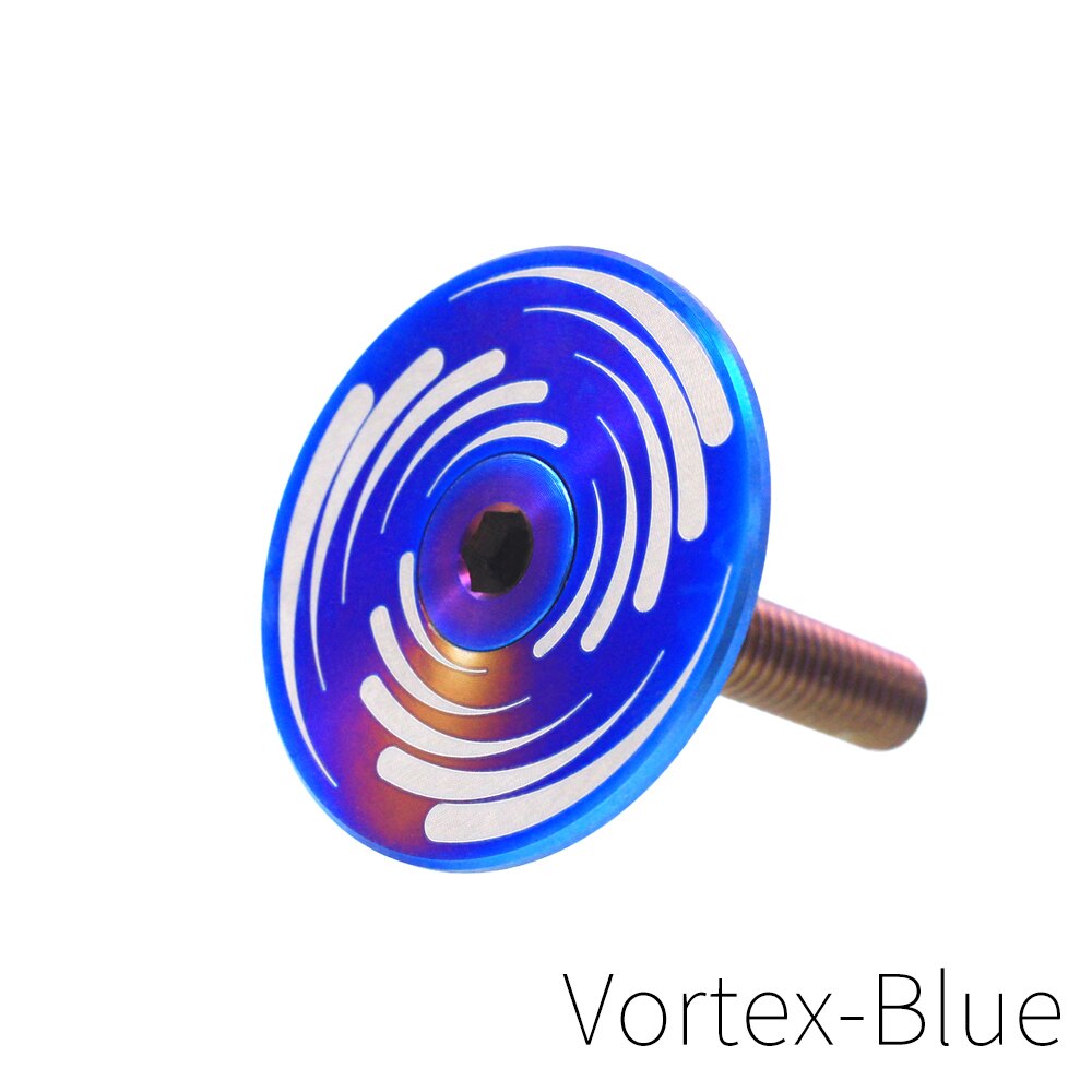 SR-SPATS Racefiets Headset Top Cap Titanium Mtb Stem Cap Met M6 * 30 Mm Headset Bouten: Donker Kaki