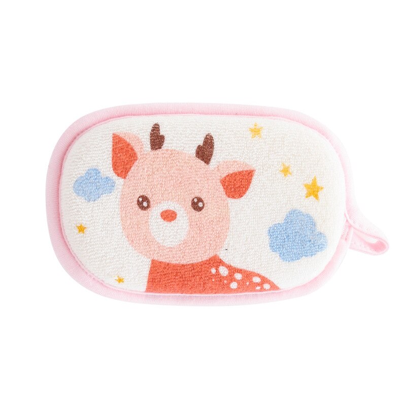 Animales de dibujos animados bebé esponja baño niños en forma de T Toalla de baño Bola de baño colorido recién nacido bebé accesorios de baño para 0-3 años: 7