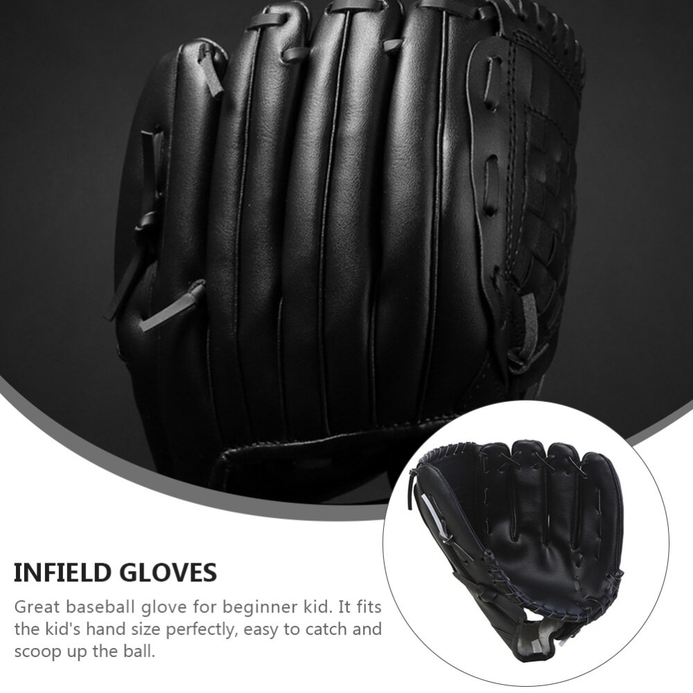 1Pc Honkbal Handschoen Pu Verdikte Handschoen Pitcher Training Handschoen Geen Baseball Voor Kid