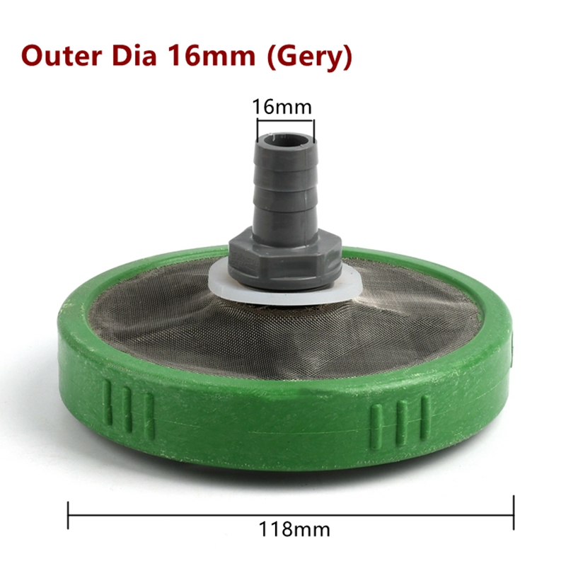 Filtre de tuyau Wildoda pour l'd'argile du jardin, pompe de pulvérisation Pound, filtre à mailles précieuses pour le filtrage du poisson, raccord de tube d'eau domestique, 1PC, OD 12mm, 16mm: Or