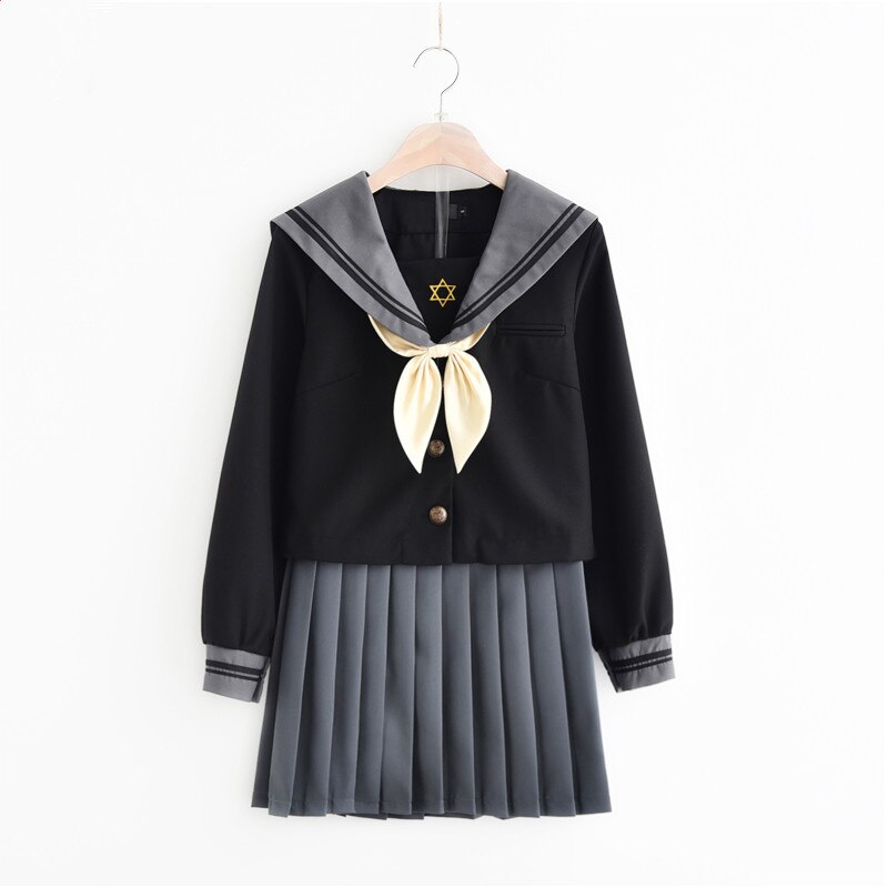 School uniforms girls sailor summer autumn school uniform japanese high school uniforms korean school uniforms set skirt girls