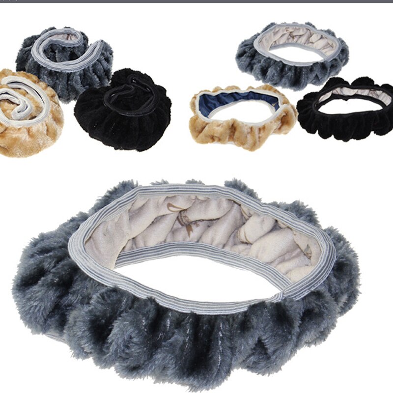 Universele zachte pluche auto stuurhoes interieur accessoires stuurhoes autostyling 37-38cm diameters