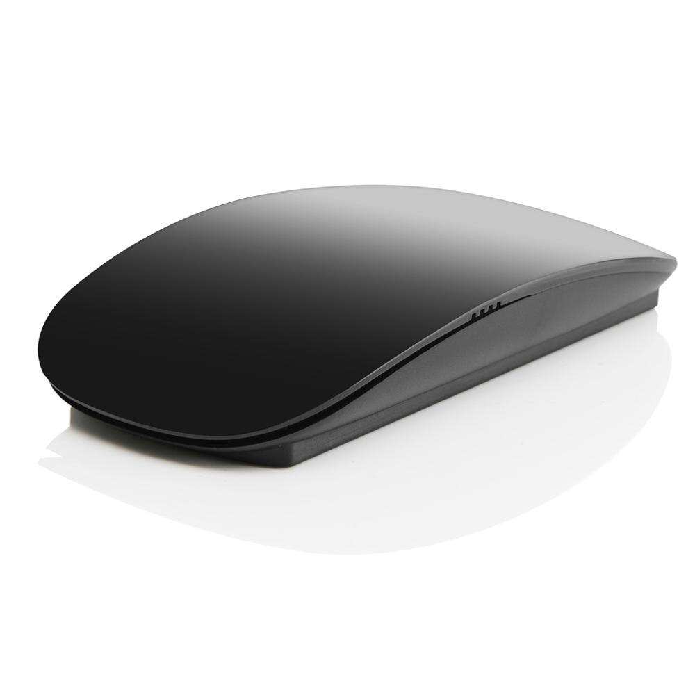 Multi-touch Magic Mouse 2.4GHz Muizen Voor Windows Mac OS Wit/Zwart Voor laptop/game/ desktop: Black