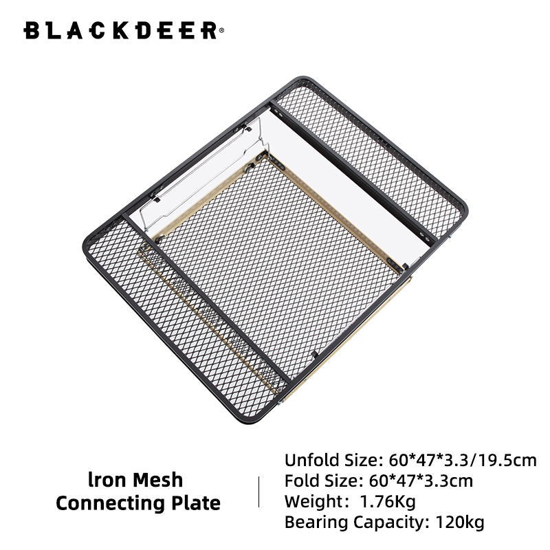 Blackdeer Outdoor Folding Combination Table Detachable Camping Table Portable Barbecue Cooking Kitchen Iron Table