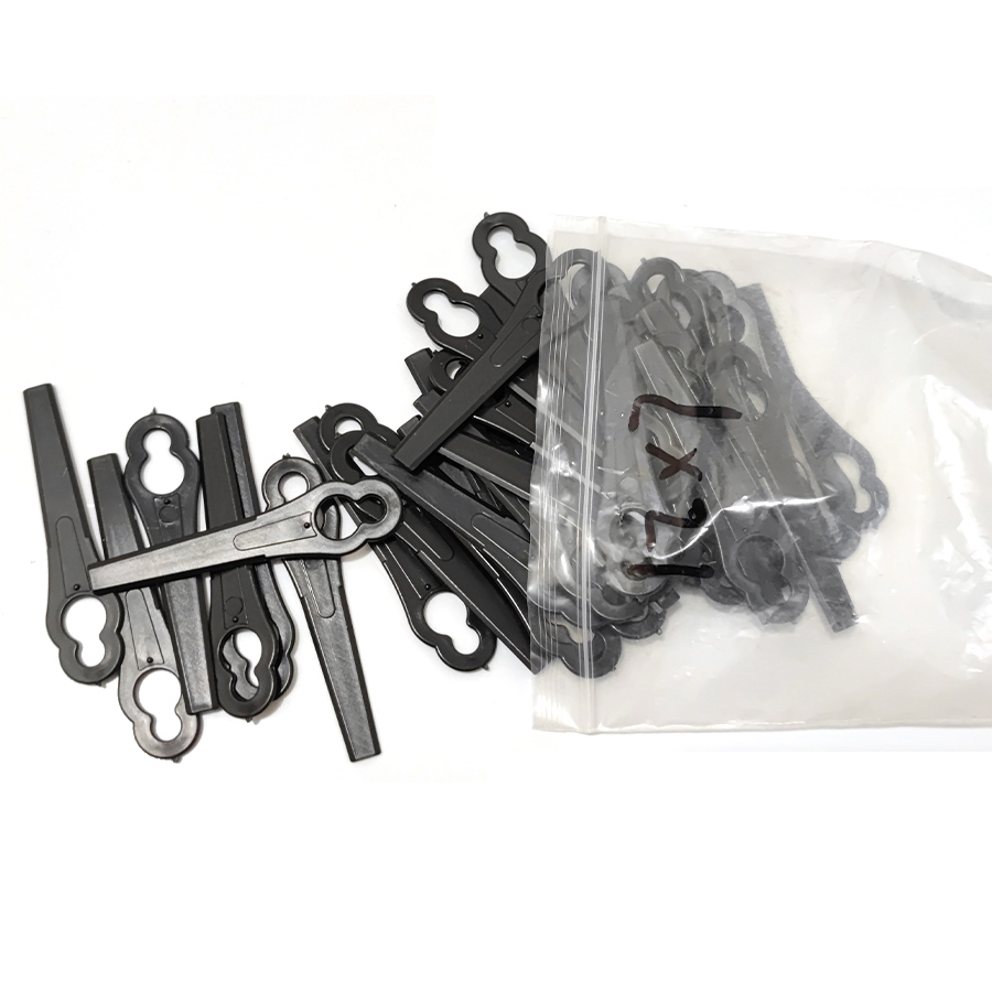 Cuchillas de repuesto de plástico rojo para cortacésped, accesorios de herramientas eléctricas de jardín, 83MM, para Parkside PRTA 20-LiA1 LIDL IAN 311046, 50 piezas