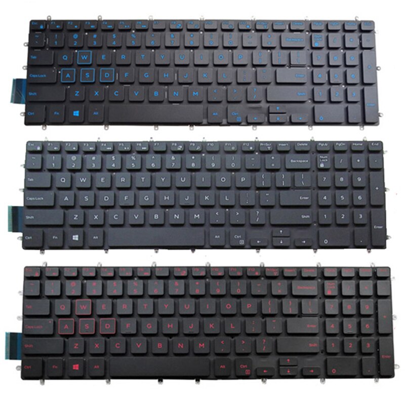 US English Backlit Laptop Keyboard Replacement for Dell G3 15 3590 3579 3779 G5 15 5590 G7 15 7588 17 7790 G7 15 7590