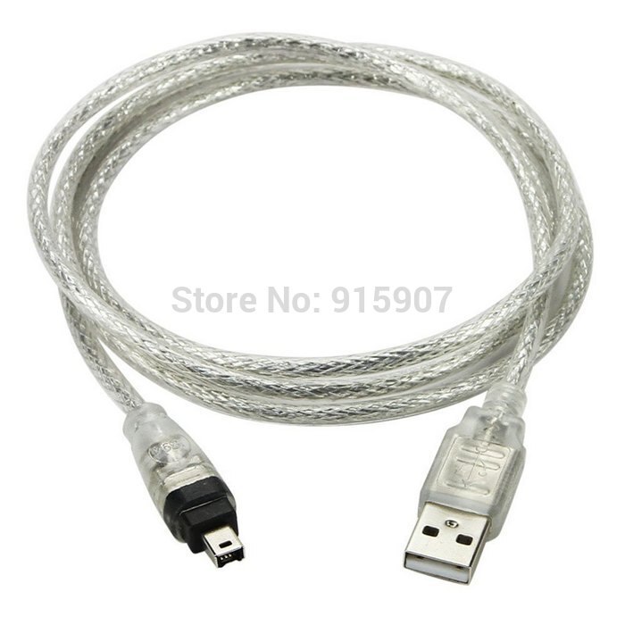 Cablecc CY 100cm USB Male to IEEE 1394 Firewire 4 Pin Male iLink Adapter Cord Cable for DCR-TRV75E DV