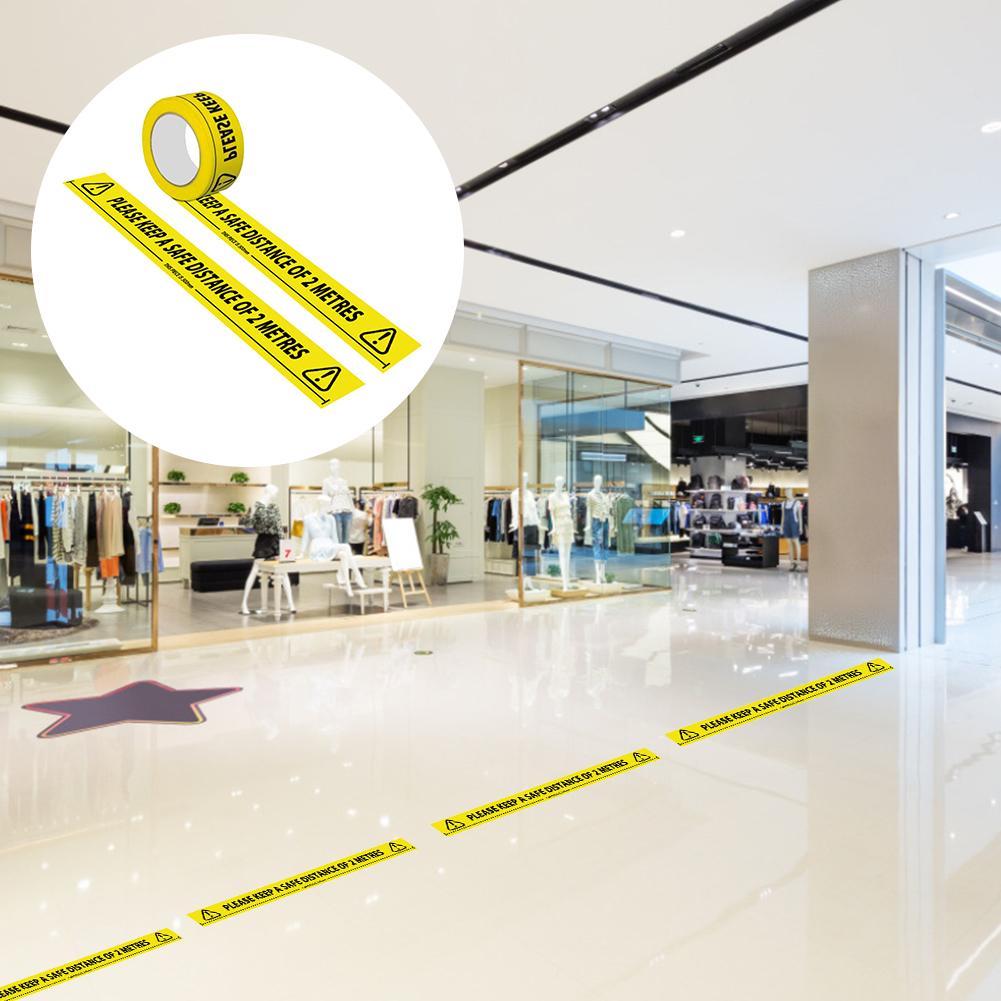 1 Roll 33mm*48mm Warning Tape Danger Caution Barrier Sticker Remind Work Safety Adhesive Tapes DIY Warning Sticker Mall Store