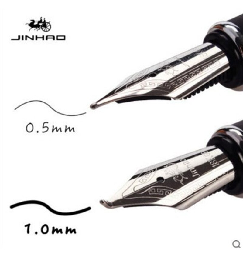 Jinhao Luxury Wood Fountain Pen Standard Metal Iraurita 0.7mm Fine Nib Calligraphy Ink Pens for Office Writing