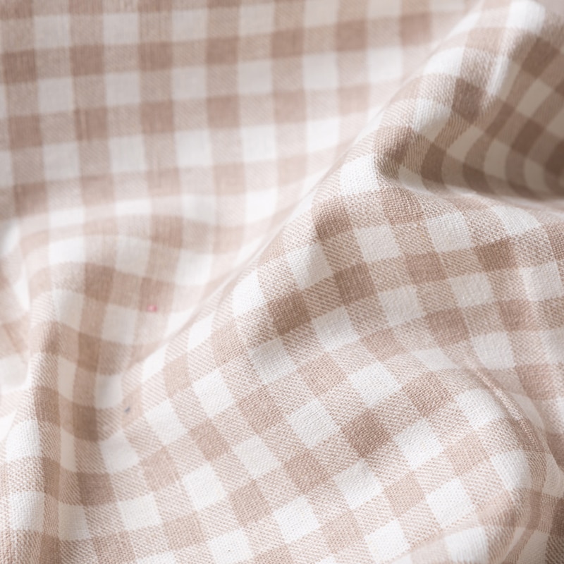 50*150cm plaid and dots cotton linen fabric by half meter DIY sewing upholstery home textile curtain cotton fabric