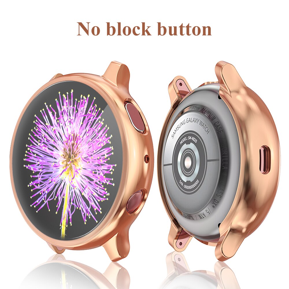 Case For Samsung galaxy watch active 2 active 1 cover bumper Accessories Protector Full coverage silicone Screen Protection