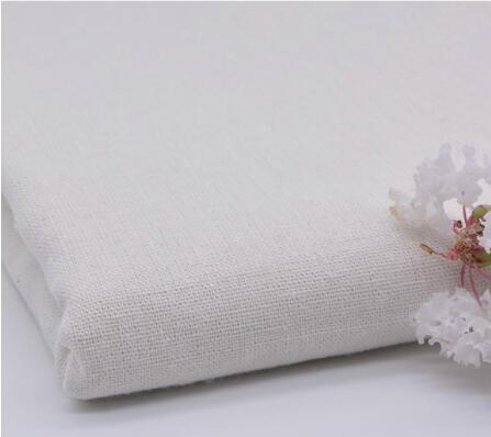 Tela de lino y algodón de cáñamo de 1 metro para Patchwork, muñecas para coser, pintura, Textiles, bolsas de cortinas, mantel de 145cm de ancho, Telos: color 1 (not white)