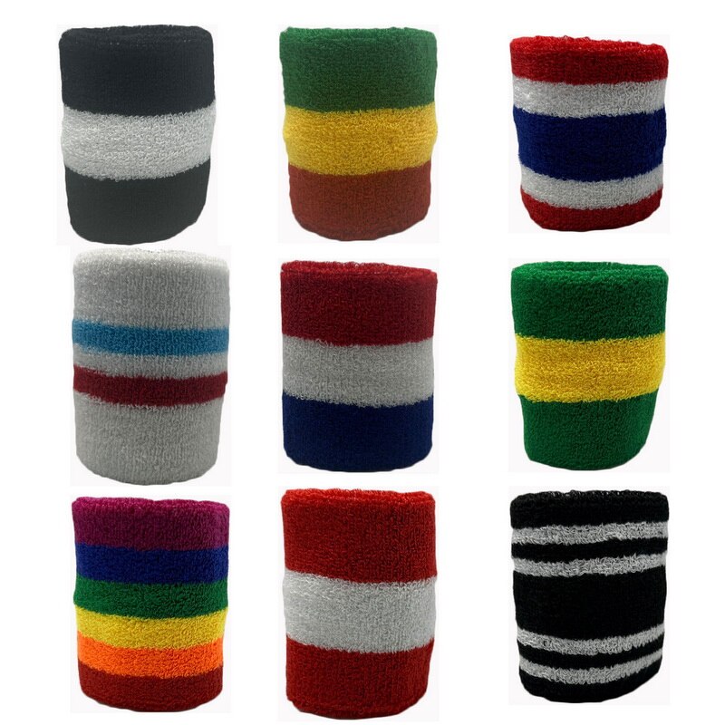 Mannen Vrouwen Sport Polsbandjes Voor Tennis Yoga Hoofdband Volleybal Pols Brace Guard Basketbal Fitness Handdoek Zweetband Head Band