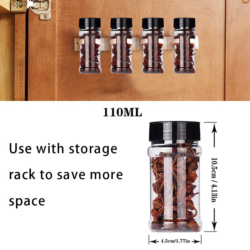 110Ml Zout En Peper Shakers 20/30Pc Spice Container Plastic Geen Bpa Bevatten Bus Set Keuken kruidkruik