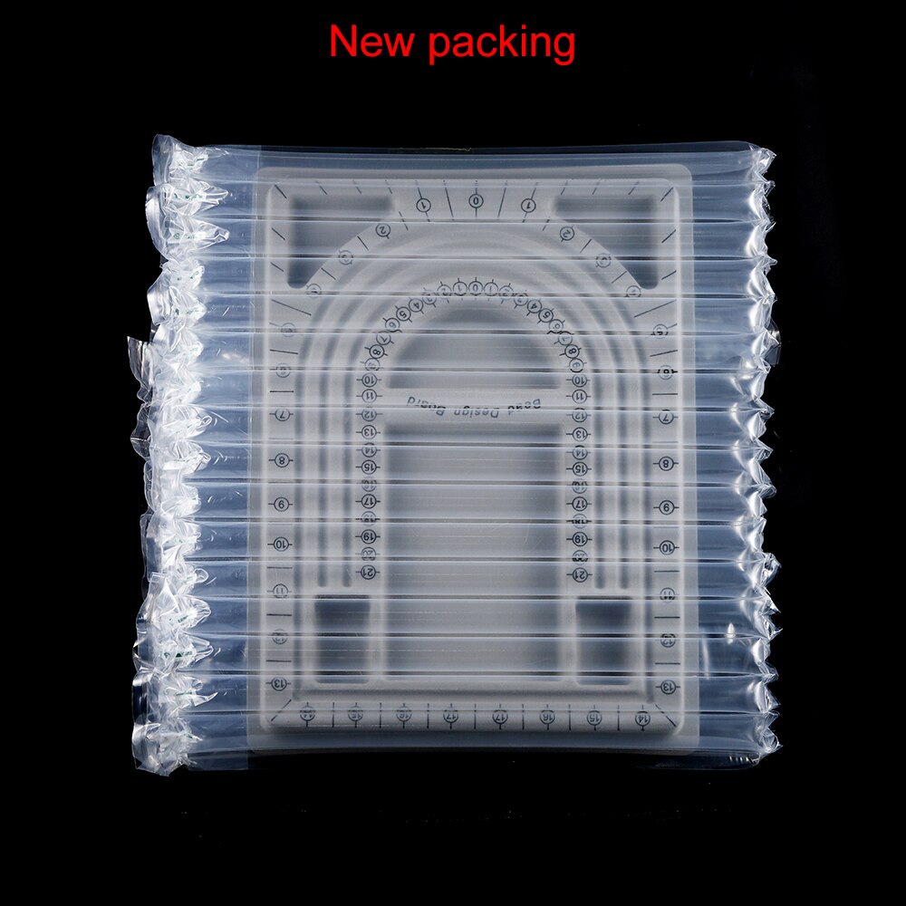 Gray Flocked Bead Board Jewelry Making Measuring Tool for DIY Bracelet Necklace Accessories Findings Organizer Tray Craft
