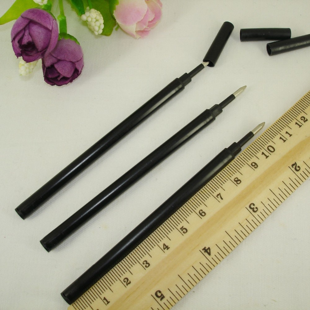 6 kpl / erä rullakynän täyttö nestemäisen mustepatruunan kirjoitusjohtopiste 0.5mm rullakuulakynille toimistotarvikkeet kynän osat