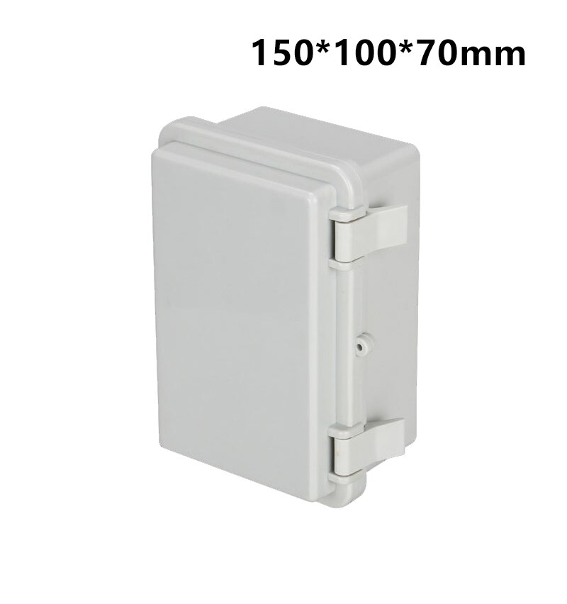 ABS Waterproof Plastic Enclosure With Hasp Electrical Distribution Box Electrical Junction Box Outdoor Sealed Switch Power Case: 150-100-70-N