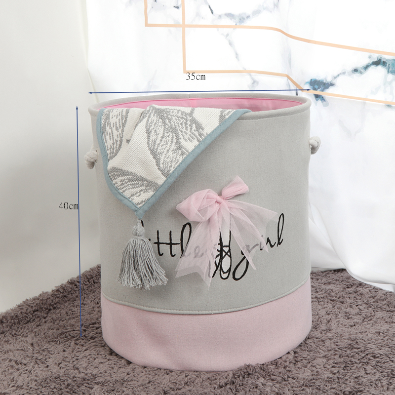 MICCK panier à linge, tissu moderne, pique-nique frais jolie fille, organisateur de vêtements, salle de bain, panier de rangement de jouets