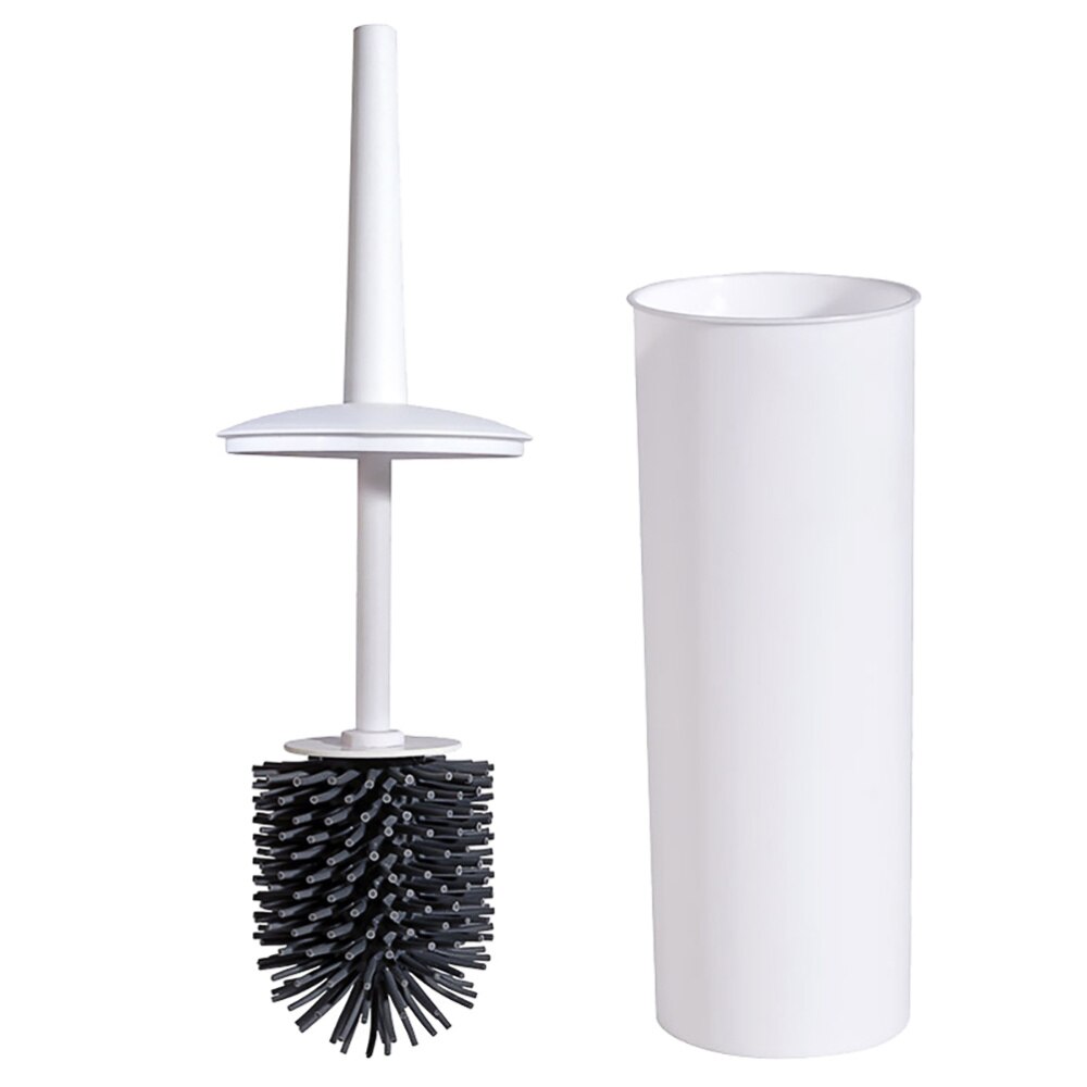 1 Set Soft Practical Long Handle Toilet Brush Set Bathroom Brush Cleaning Brush Toilet Brush And Holder for Store