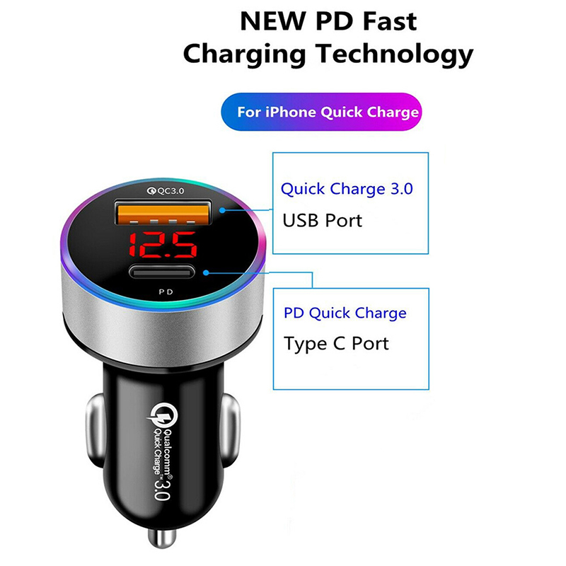 6a quick charge 3,0 qc pd car chargers 8 t 36w qc 3,0 usb type-c fast chargers for iphone 11 12 xiaomi 7 samsung, and pd car phone chargers