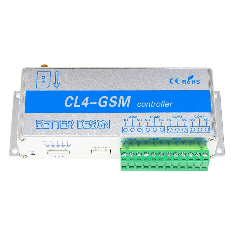 4-Kanal-Relais CL4-GSM SMS GSM APP kabellos Regler GSM-Empfänger für riss Elektrischer Türöffner Sperrpumpenmotor