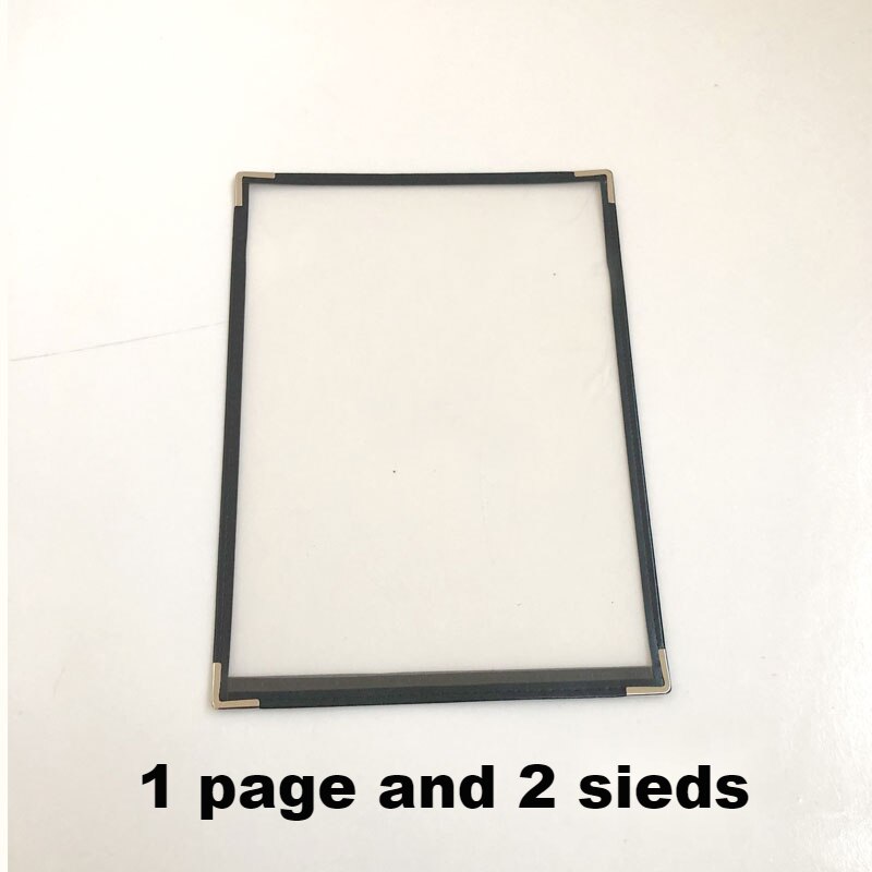 1, 2 , 3 , 4，5 sheets 2 , 4 , 6 , 8，10 views A4 Transparent pvc menu holder transparent menu book cover Fits 1/2" x 11" Paper: Default Title