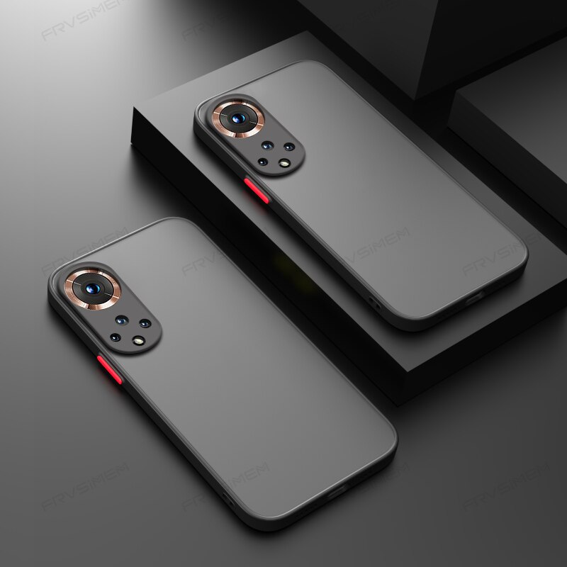 Schutzhülle aus weichem tpu und hartem pc mit linsenschutz, matt, für huawei honor 50 / 50 Profi