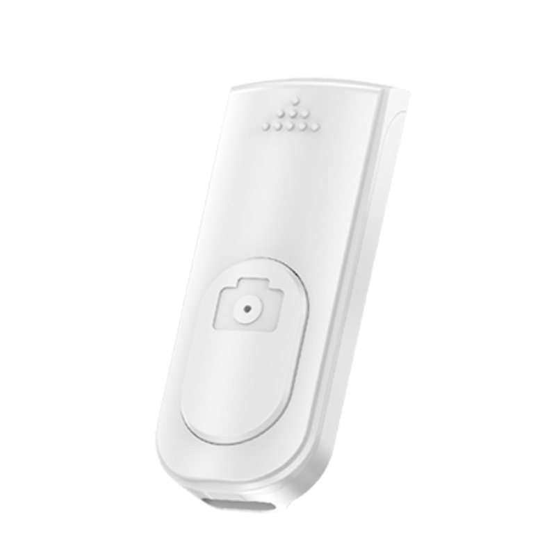 Téléphone sans fil Selfie télécommande Bluetooth télécommande bouton Rechargeable obturateur déclencheur adaptateur photographie maison: Blanc couleur