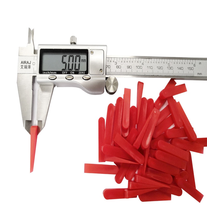 500pcs 5.0mm red Small Wall Floor Flat Tile Leveling System Wedges Tile Spacer