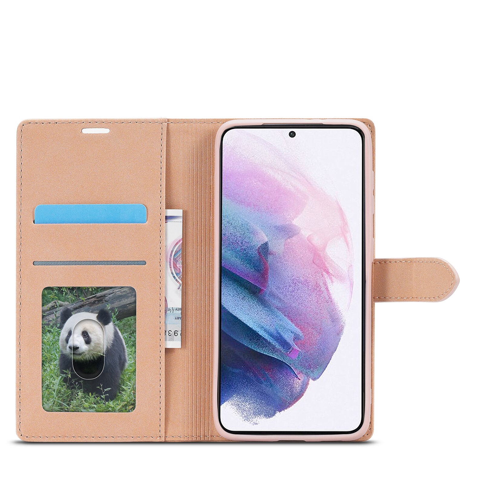 Capa de couro de luxo para samsung galaxy, para s21 ultra, s21 plus, carteira, capa dobrável, s21